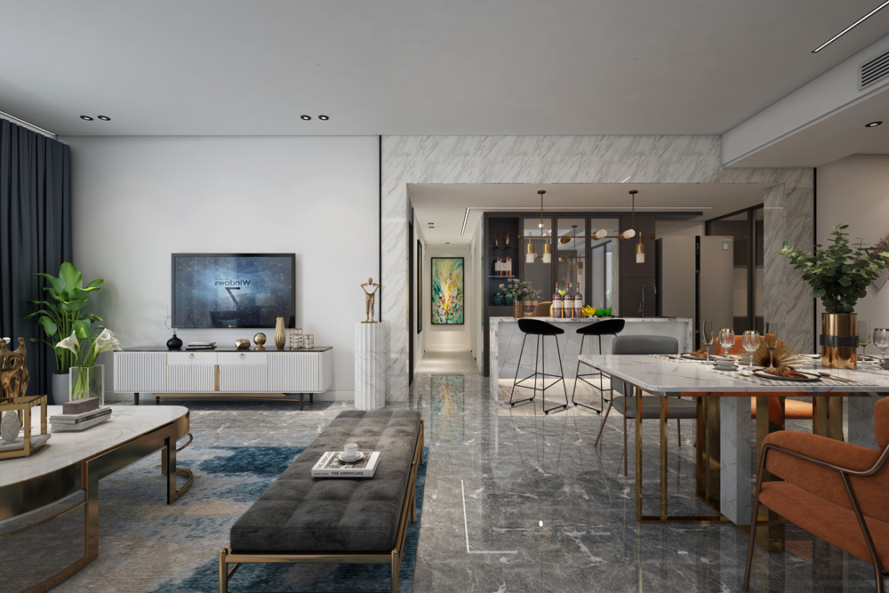 中山市健康花城現(xiàn)代簡約風(fēng)格三居室裝修案例