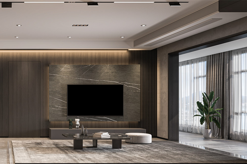 連云港市四季金輝觀嵐現(xiàn)代簡約風格三居室裝修案例