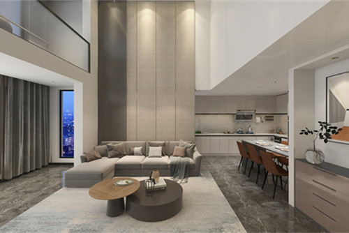 德陽(yáng)市溫莎湖畔現(xiàn)代簡(jiǎn)約風(fēng)格三居室裝修案例