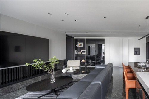 德陽市春熙路商業(yè)廣場現(xiàn)代簡約風格三居室裝修案例