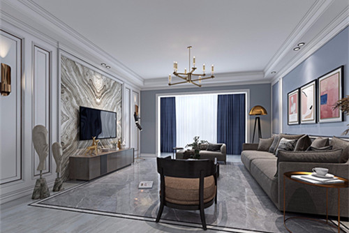 德陽101-200平米美式風格保利翡麗灣家裝設計案例