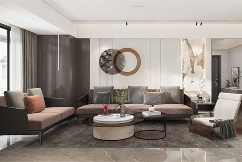 潮州市濱江雅居現(xiàn)代簡(jiǎn)約風(fēng)格三居室裝修案例