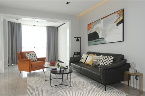 ?？谑心蠂崴钩莿e墅現(xiàn)代簡約風(fēng)格三居室裝修案例