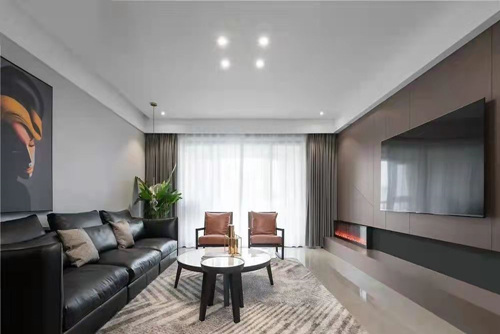 云浮市筠州華府現(xiàn)代簡(jiǎn)約風(fēng)格三居室裝修案例