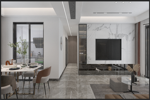 江門市花城又一村現(xiàn)代風(fēng)格三居室裝修案例