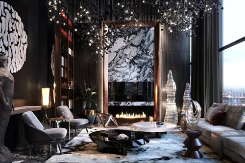 韶關(guān)市云星錢隆譽園現(xiàn)代風(fēng)格三居室裝修案例