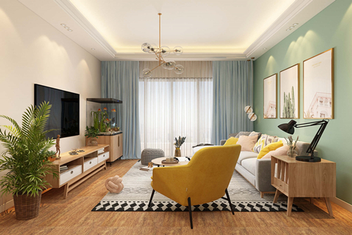 廣州市琶洲新村北歐風(fēng)格四居室裝修案例