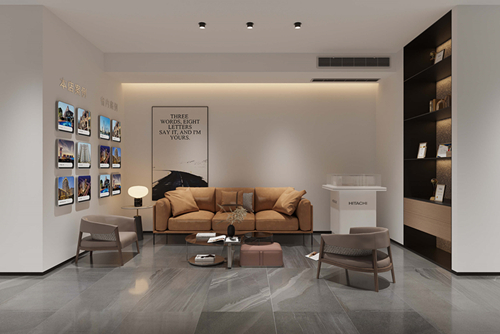 廣州市美林湖國際社區(qū)別墅現(xiàn)代風格辦公空間裝修案例