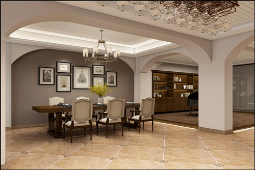 海口市安海新村新中式風格別墅裝修案例