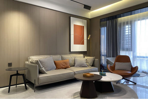 ?？谑泻Ｄ闲绿斓剌p奢風(fēng)格三居室裝修案例