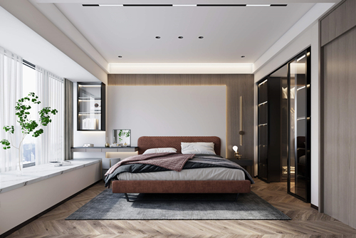 海口市白龍大廈現(xiàn)代簡(jiǎn)約風(fēng)格平層裝修案例