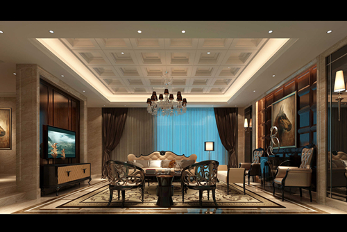 合肥市龍湖怡康&middot;湖城大境歐式風格別墅裝修案例