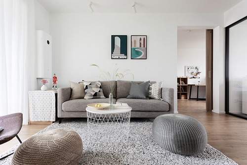 中山市居安苑現(xiàn)代風格三居室裝修案例