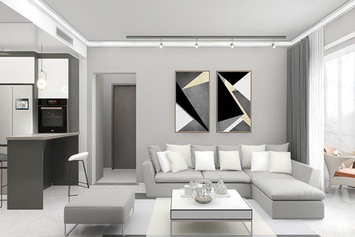 珠海市綠景璽悅灣現(xiàn)代簡(jiǎn)約風(fēng)格三居室裝修案例