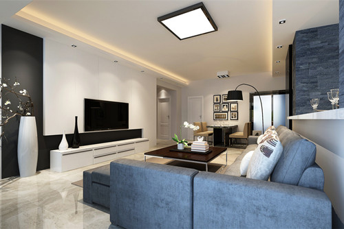 中山市健康花城二期現(xiàn)代簡(jiǎn)約風(fēng)格三居室裝修案例