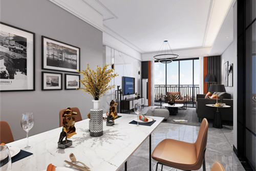 中山市恒大御景現(xiàn)代簡約風格三居室裝修案例