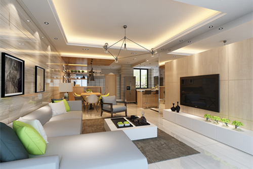 中山市凱茵又一城花漾集現(xiàn)代簡約風格三居室裝修案例