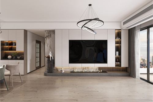 中山市君華新城輕奢風(fēng)格四居室裝修案例