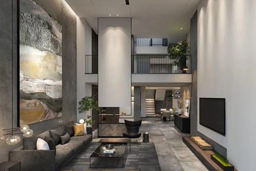 潮州市北園路8號小區(qū)現(xiàn)代簡約風格別墅裝修案例