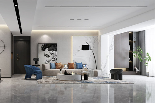 海口市南海幸福匯現(xiàn)代簡(jiǎn)約風(fēng)格平層裝修案例