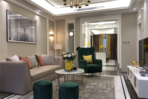 ?？谑幸▓@美式風(fēng)格三居室裝修案例