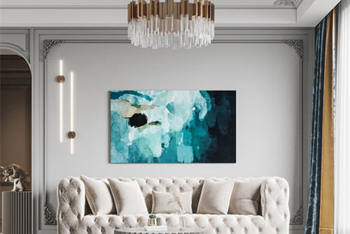 廣州市珠光御景山水城輕奢風格二居室裝修案例