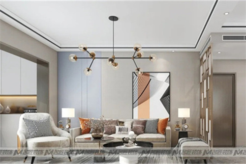 潮州市城北市場現代簡約風格三居室裝修案例